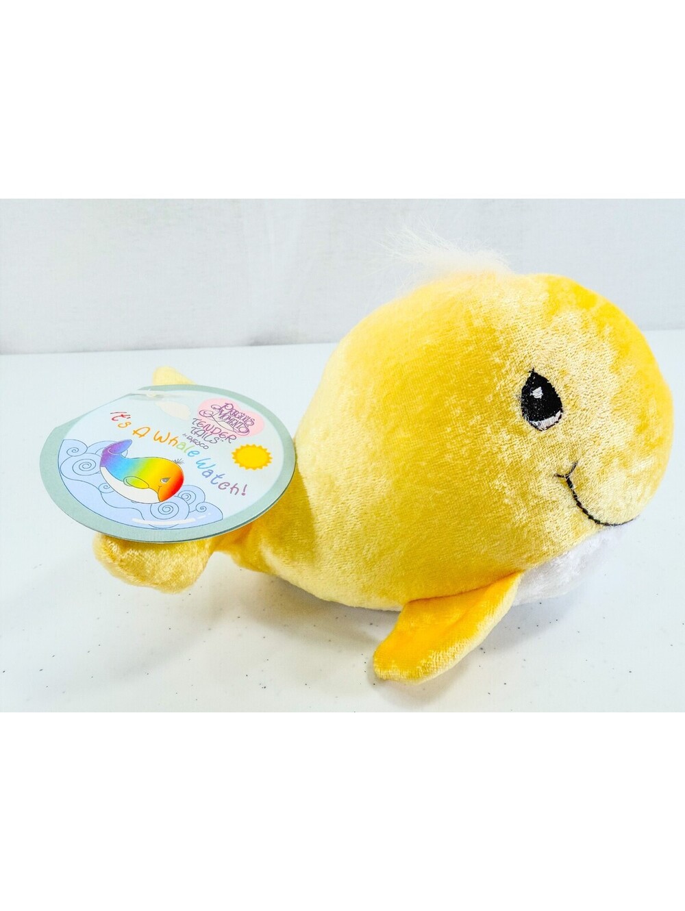 Precious Moments Tender Tails 576131 YELLOW WHALE Bean Bag Plush 7" 1999 ENESCO